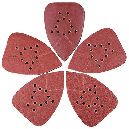 LotFancy Sanding Pads for Black and Decker Mouse Sanders, 50PCS 60 80 120 150 220 Grit Sandpaper Assortment - 12 Hole Hook and Loop Palm Detail Sander Sanding Sheets Sand Paper (Pack of 2) - size: 60/80/120/150/220 Grit (Pack of 2)