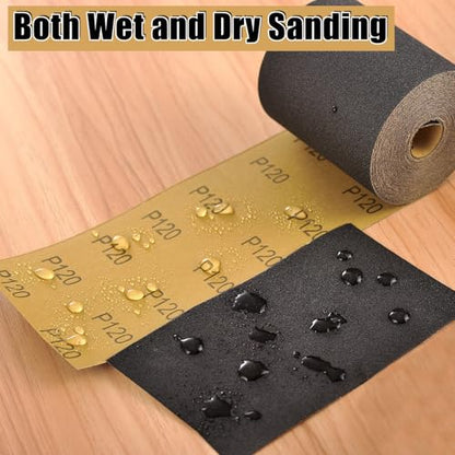 MAXMAN 1000Grit Sandpaper Roll,Silicon Carbide,Longboard Sandpaper for Wood - style: 1000 Grit