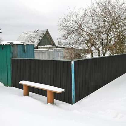 10 Pcs Metal Roof Panels 42.52" x 16.77" Roofing Panels Galvanized Steel with Screw Resistant,Versatile and Durable Suitable DIY for Garages,Sheds, Stables and Mobile Homes Black - color: Black, size: 10 pcs/L42.52"