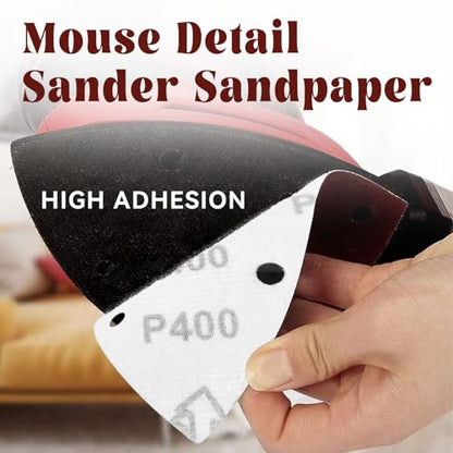 60 Pcs 400 Grit Mouse Sandpaper, Aluminum Oxide Mouse Sanding Pads - size: 400 Grit