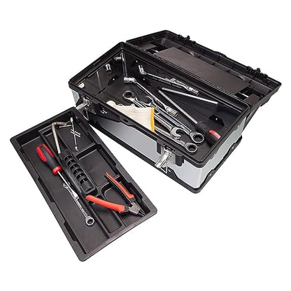 TCE TAM5519U Torin Portable Tool/Garage Storage Box: Ergonomically Designed for Garage, Home, Office, Warehouse, Gym, School - Black