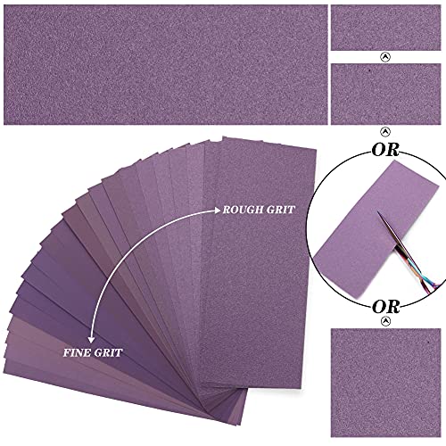 MAXMAN Sandpaper 5000 Grit, 9 x 3.6 Wet Dry Sanding Sheets, for Metal/Wood
