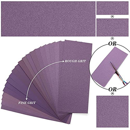 MAXMAN Sandpaper 5000 Grit, 9 x 3.6 Wet Dry Sanding Sheets, for Metal/Wood