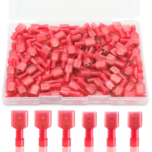 120PCS Spade Connectors, 22-16AWG Spade Terminal, Female and Male - size: 22-16AWG (120PCS)