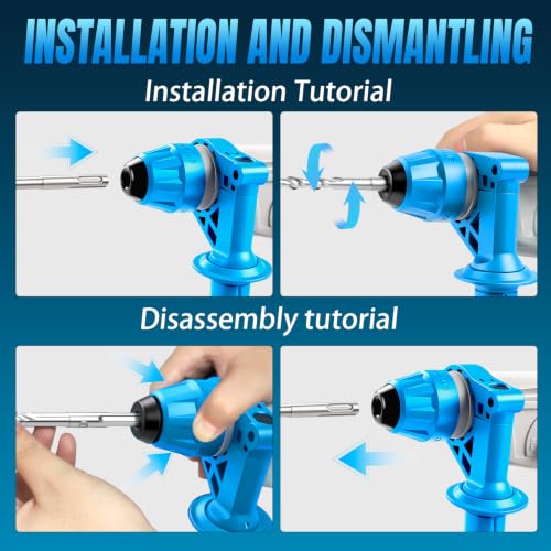 800W Rotary Hammer Drill, 1-1/8 Inch SDS-Plus Corded