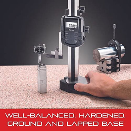 Starrett Electronic Digital Height Gage, 0-12" Range, .0005" Resolution - size: 0-12" Range