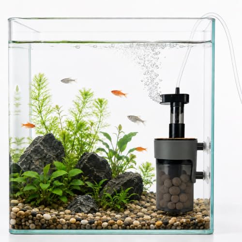 Air-Driven Aquarium Filter with Ceramic Balls, Small - size: Small