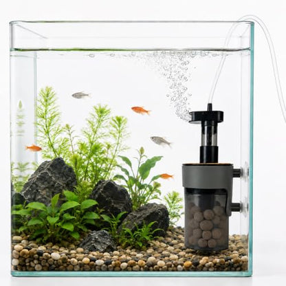 Air-Driven Aquarium Filter with Ceramic Balls, Small - size: Small