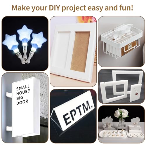 Lesnlok Matte White Acrylic Sheets 1/4 inch Thick 6mm 1 Pieces 24 x 36 Frosting Plexiglass Sheet,Suitable for Painting, Handicrafts, DIY Display Projects (1, Matte White, 24 x 36 x 1/4) - color: matte opaque white, size: 24 x 36 x 1/4