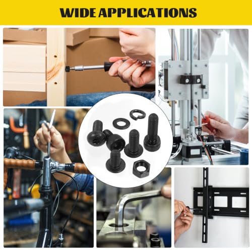 1500PCS M4 Hex Socket Cap Head & Button Head Screws and Nuts Kit - size: M4 1500pcs