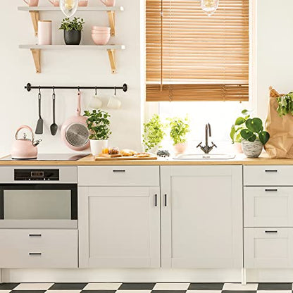 Ravinte Matte Black Cabinet Pulls Slim Cabinet Handles, 3 Inch CC, 30 Pack - size: 3" hole center