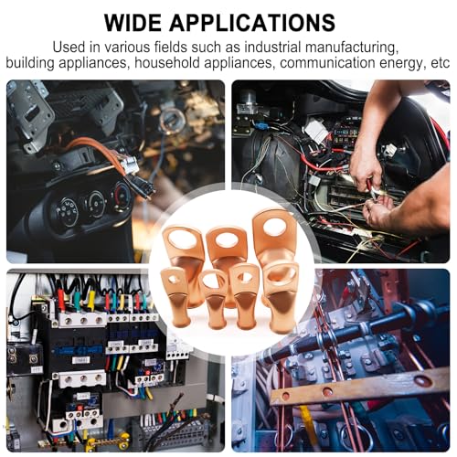 Twidec/230PCS Battery Cable Ends Kit and 10 Ton Hydraulic Crimping Tool - color: 231pcs