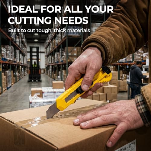 Nicpro 15 PCS Utility Knife, Retractable Box Cutters Razor Knife Snap 9mm - style: 15 Pack（9 mm）