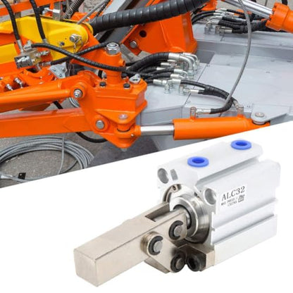 Walfront ALC Clamp Arm Lever Pneumatic Cylinder Double Acting Air Cylinder Without Magnetic Pneumatic Air Cylinders(ALC32), Cylinder