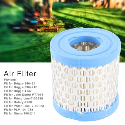 Washable Reusable Air Filter Replacement High Airflow Design for Briggs and Stratton 396424 Engine Lawn Mower Maintenance