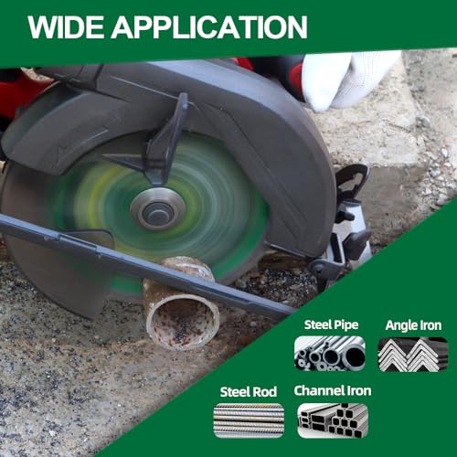 Metal Circular Saw Blade - 6-1/2" TCT Cutting Blade 48T Tungsten Carbide Tipped Blade Arbor 20mm with 15.87mm Washer for Steel, Iron, Nickel, Titanium, Ferrous Metals, Steel Pipe - size: 6-1/2"(165mm)