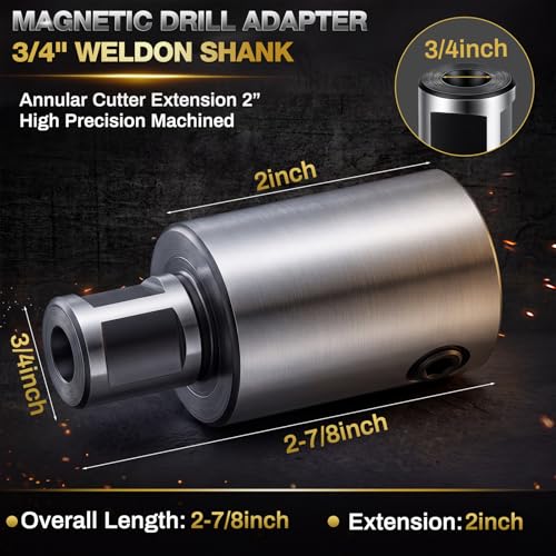 Annular Cutter Extension 2‘’/50mm for 3/4" Weldon Shank - size: 2‘’/50mm