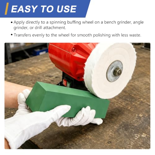 SCOTTCHEN Heavy-Duty Buffing Polishing Compound 5.25 lbs.Kit-3 Pack - size: 84 Oz. - Green Fine/White Medium/Red Coarse