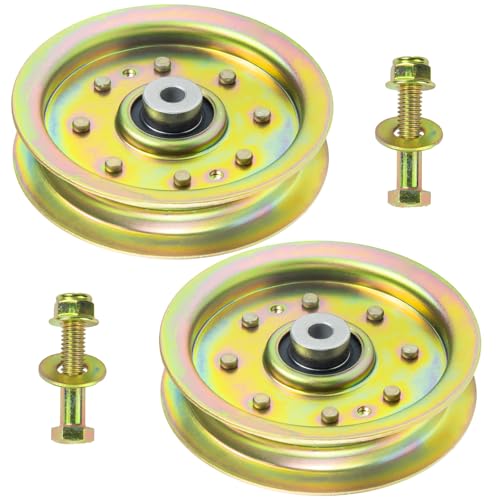 2 Pack 756-04129B Idler Pulley 4.25 for Cub Cadet 50" RZT 50 Decks - color: T2 2x756-04129 Yellow