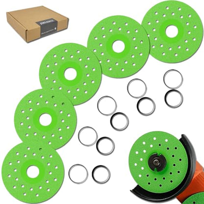 5Pcs Premium 4.5 Inch Diamond Cutting Disc for Angle Grinder - Ultra-Thin, Chip-Free, and Versatile for Tile, Marble, and Glass Cutting