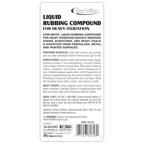 STAR BRITE Liquid Rubbing Compound Medium Oxidation - style: For Heavy Oxidation