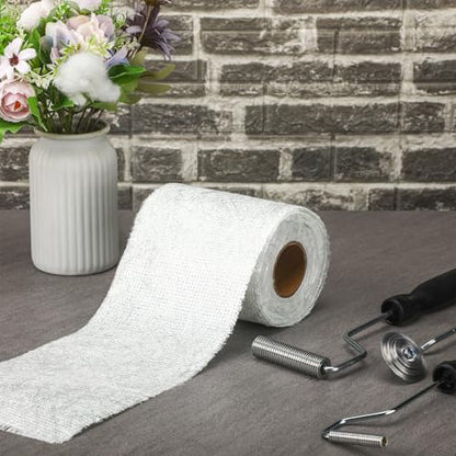 1708 Biaxial Fiberglass Cloth Roll 4" x 360" Mat Material Roll with 3 Roller Tools Kit Fiberglass Filler Sheet for Boat Automotive Tub Shower Roofing Repair - size: 4" X 360"