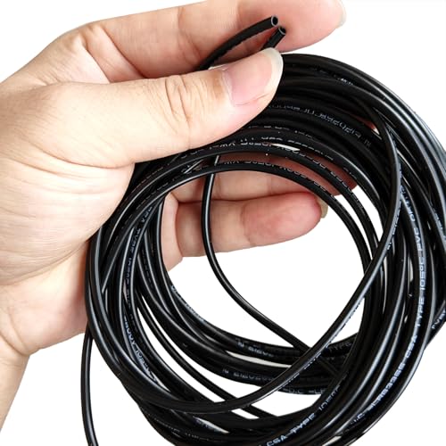 uxcell Black PVC Tube Wire Harness Tubing, 2mm ID 10ft Sleeve for Wire Sheathing Wire Protection - color: Black, size: 2mm