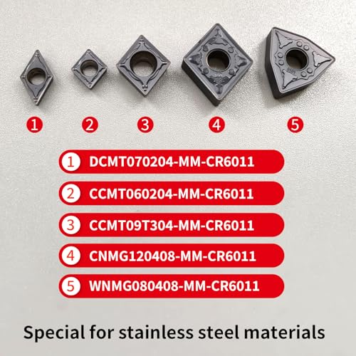 Lathe Turning Inserts CCMT060204 CCMT09T304 DCMT070204 CNMG120408 WNMG080408 - size: 1-10P-CC06/CC09/DC07/CN12/WN08