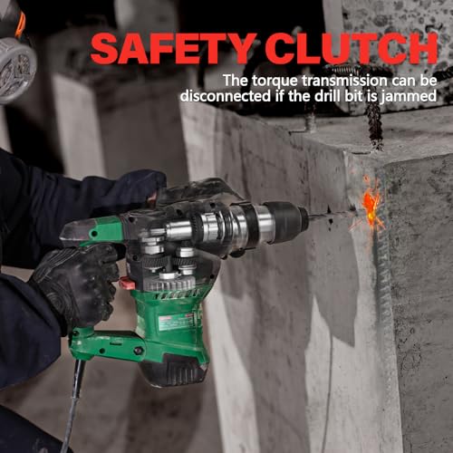 1-1/4" Heavy Duty SDS-Plus Rotary Hammer Drill for Concrete/Masonry
