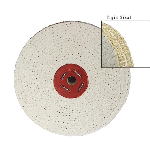 8" Extra Thick Rigid Sisal Buffing Wheel, 5/8" Arbor Hole - style: 8" Sisal Buffing Wheel