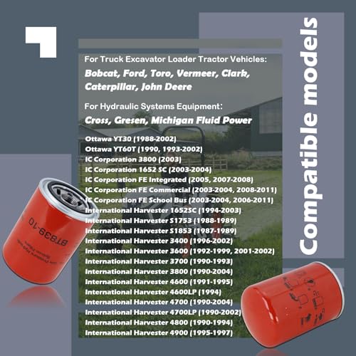 Kefly BT839-10 Heavy Duty Hydraulic Filter (2 PCS) - size: 2 PCS, style: BT839-10