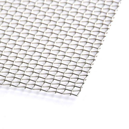 TIMESETL 3 Pcs Stainless Steel Woven Wire 5 Mesh - 12" x 8"(30x21cm) Metal Security Guard Garden Screen Cabinets Mesh - size: 12" x 8" 5 Mesh