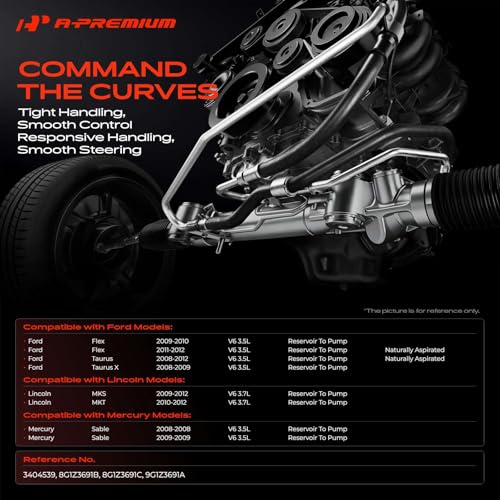 A-Premium Power Steering Reservoir Hose Assembly, Reservoir To Pump