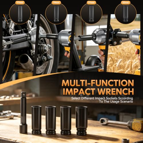 Impact Wrench Compatible with DeWalt Battery -1107Ft-lbs(1500N.m)