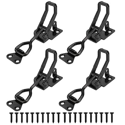 E-TING 4 Pack Adjustable Quick Release 397lbs load Toggle Latch for Cabinet - style: 4002（4pack）