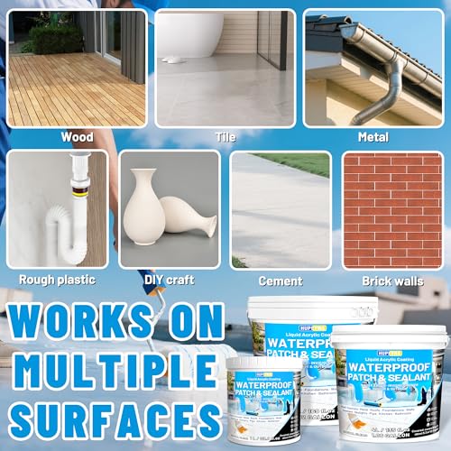 Hupeyna Waterproof Sealant, Liquid Invisible Waterproof Agent 4L