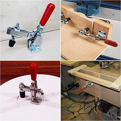 Utoolmart Hand Tool Vertical Toggle Clamp GH-101-B Quick Release Clamp 100kg Holding Capacity 5 Pcs - size: GH-101-B 5pcs