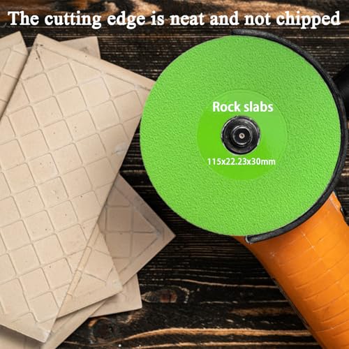 6 Pack 4.5 in Diamond Rock Slab Grinding Disc for Cutting and Grinding of Ceramics, Tiles and Marble, Compatible with Angle Grinder, Bench Grinder, Die Grinder - color: 6 Pack MIX