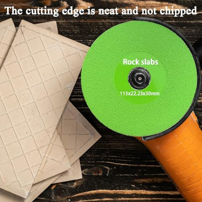 6 Pack 4.5 in Diamond Rock Slab Grinding Disc for Cutting and Grinding of Ceramics, Tiles and Marble, Compatible with Angle Grinder, Bench Grinder, Die Grinder - color: 6 Pack MIX