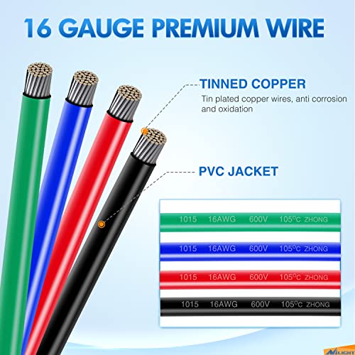 Nilight 10 Pack 4Pin Electrical Wire Connectors Male and Female Plug Socket - size: 4Pin Wire Harness 10Sets