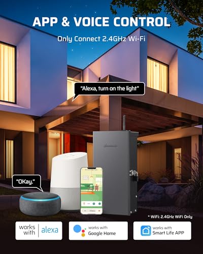 DEWENWILS 300W WiFi Smart Low Voltage Transformer with 3 Zones 300W - style: WIFI-Metal