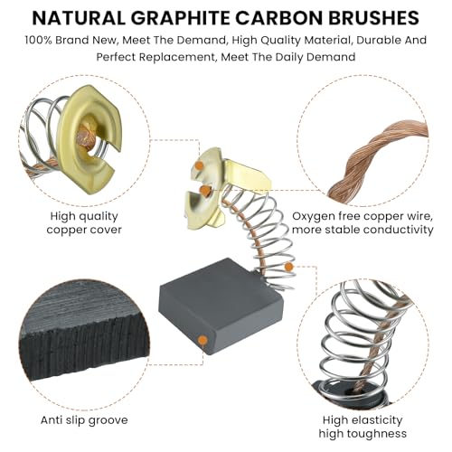 72Pcs 24 Different Sizes Electric Motor Carbon Brushes Set