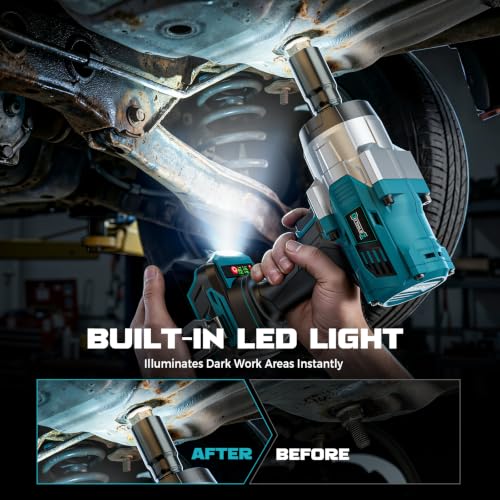 DIYtoolifz 2000N.M Cordless Impact Wrench 1/2" Compatible with Makita 18V - color: Blue
