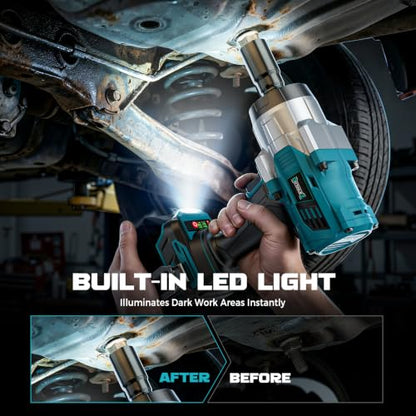 DIYtoolifz 2000N.M Cordless Impact Wrench 1/2" Compatible with Makita 18V - color: Blue