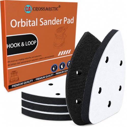 4 Pack Triangle Sanding Pads - Hook & Loop Interface with 5 Holes - EVA Foam - Compatible with Mouse Sander & Detailed Surfaces - size: Triangle | 5 Holes