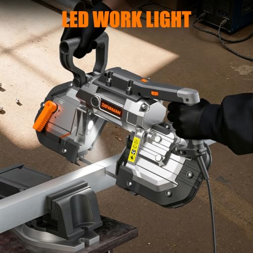 DOVAMAN Portable Band Saw, 10A Variable Speed, 5-Inch Deep Cut Bandsaw