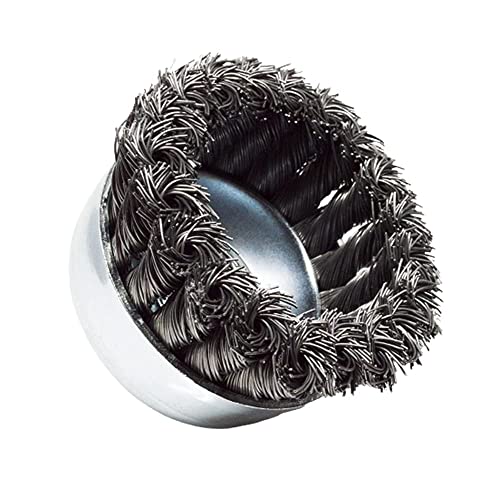 Benchmark Abrasives 3" Knot Wire Cup Brush for Narrow Holes Derusting Paint Removal Deburring Ferrous Metals Concrete, Wire End Brush for Angle Pneumatic Grinder - (Carbon Steel) - size: 3" Knot Wire, style: Carbon