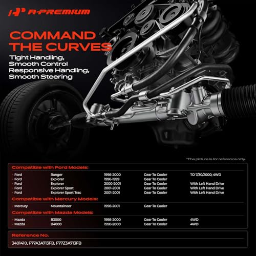 A-Premium Power Steering Return Hose Assembly Compatible with Ford, Mercury