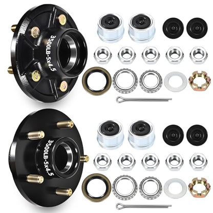 3500lb 5 on 4.5" Trailer Idler Hub Kit for Diameter 6.34" #84 Axle