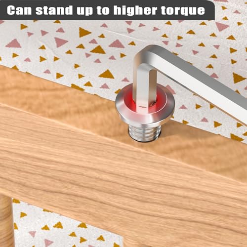 VGBUY M6-1.0 x 50 mm 30Pcs Flat Head Hex Socket Cap Screws Bolts,304 Stainless Steel 18-8,Full Thread,Hex Spanner Included (VG30112) - size: M6 x 50-30pcs